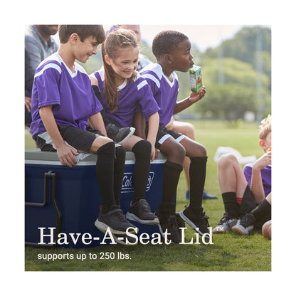 Coleman Hielera con Ruedas 59L 62QT Color Azul Serie 316 Mantiene el Hielo por Días Construcción Duradera de Fácil Agarre 2179154