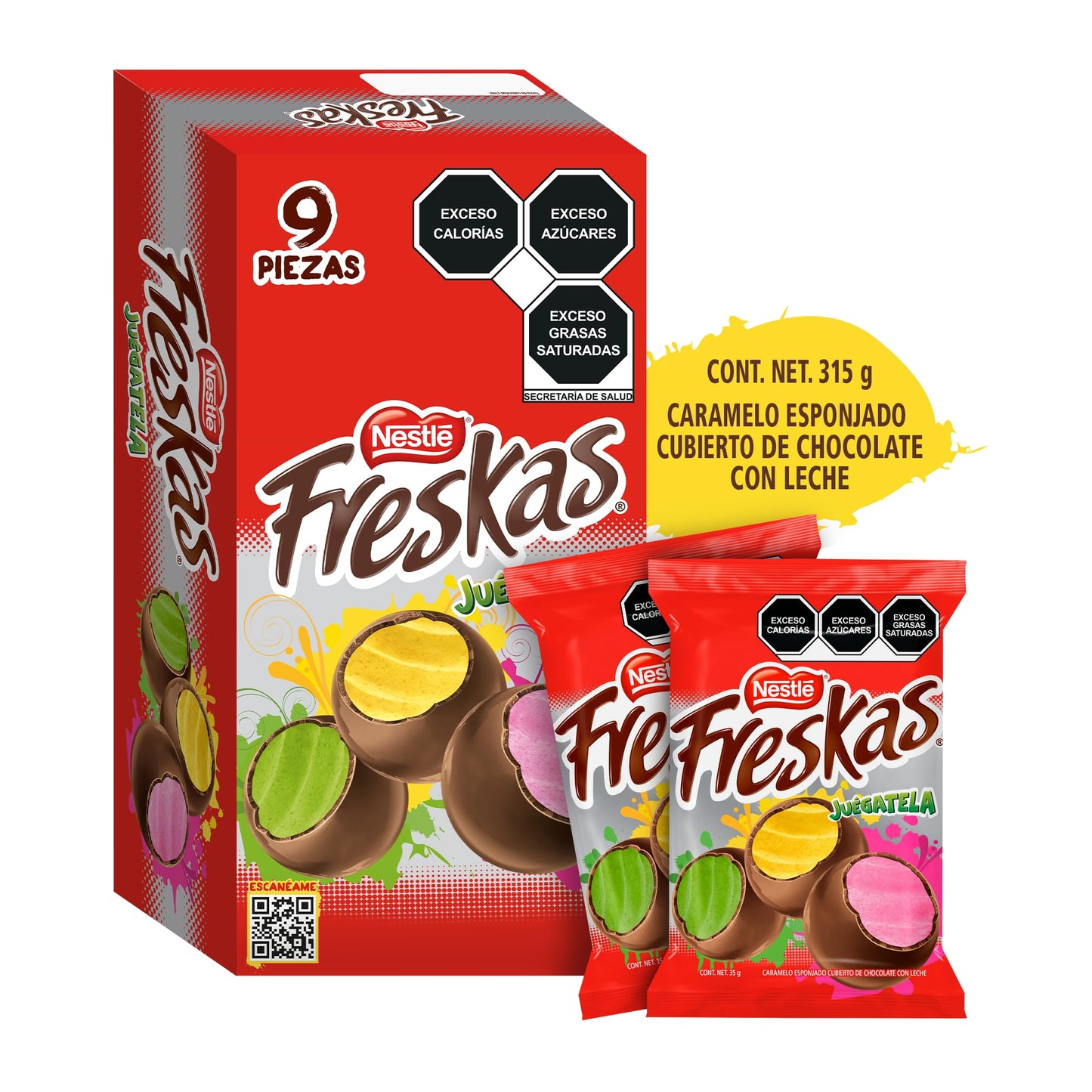 Chocolates Nestlé - Chocolate Freskas, 9 piezas 35g c/u