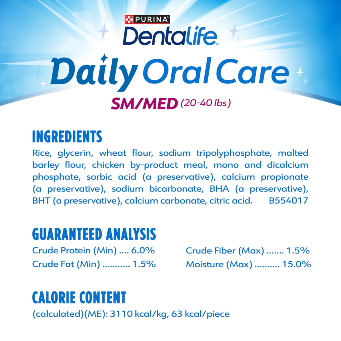 Purina DentaLife Daily Oral Care Small/Medium Dog Treats, 28.5 Ounce Pouch, Pack of 1