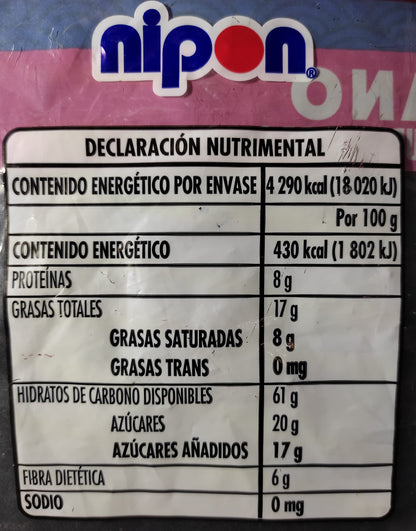 NIPON 25 Paquetes de Muéganos 40g c/u, Deliciosas Frituras Mexicanas de Harina de Trigo Cubierta de Caramelo