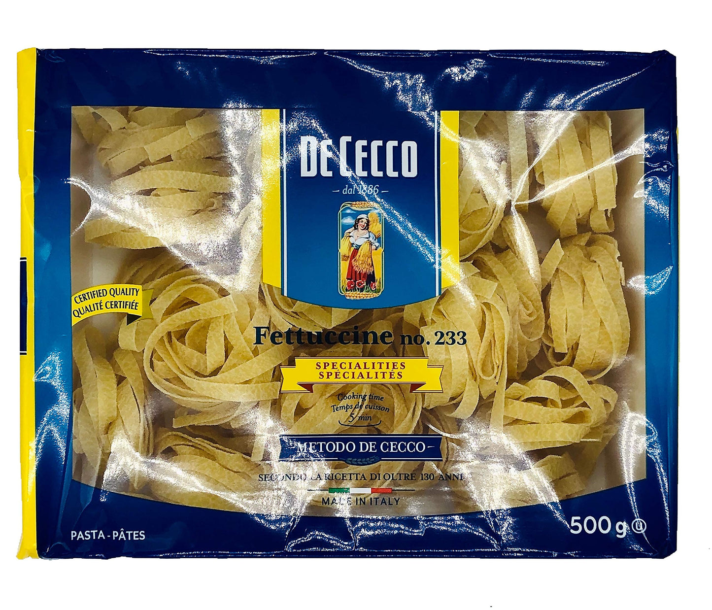 De Cecco - De Cecco Pasta Fettucine Nido #233 Italia 500 gramos