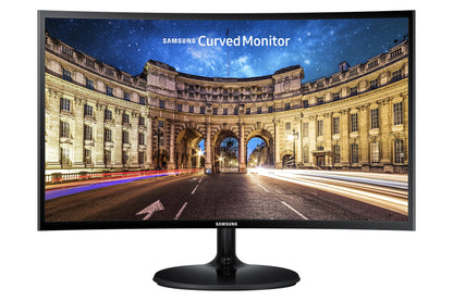 Samsung LC24F390FHLXZX - Monitor Curvo, Negro (Black High Glossy), 23.5”