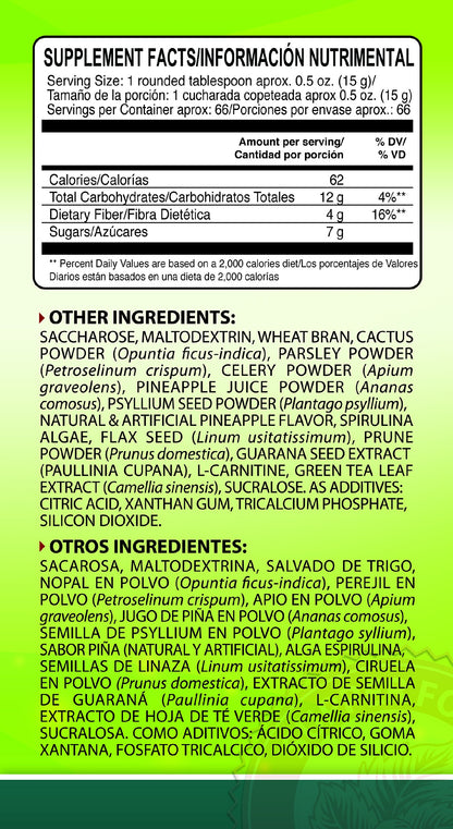 Superalimento de jugo verde Solanum (piña, 35 onzas)