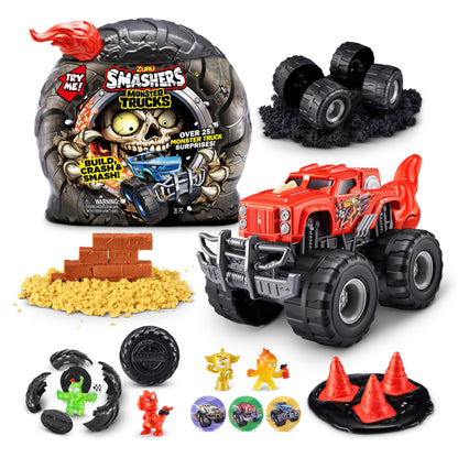 SHOSHERS Monster Truck Surprise (Dino Truck) de Zuru Boys con 25 sorpresas Monster Monster Truck Sorpresa Smash Slime Sand Composeds Discovery