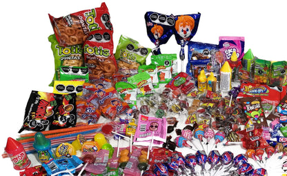 RICOLINO - Dulces para fiesta piñata, 4.5 Kilogramos, 284 piezas, caramelos, chocolates, paletas, tamarindos