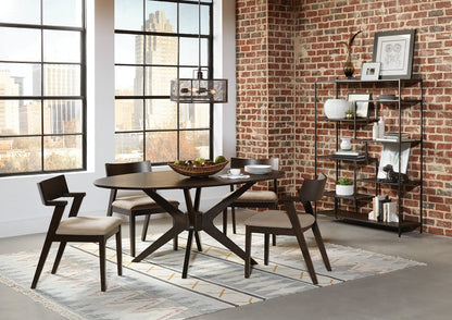 Coaster Fine Furniture - Coaster Fine Furniture 801135 Librero Estilo Casual, Metal y MDF, Color Cafe Oscuro y Negro