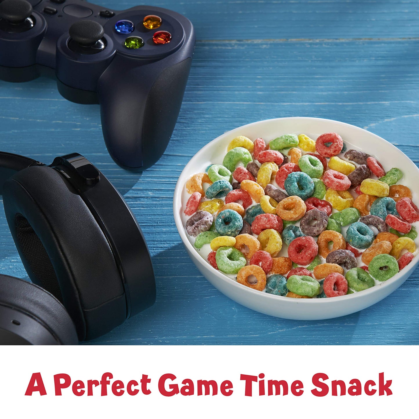 Kellogg's Froot Loops, cereales de desayuno, original, buena fuente de fibra, tamaño gigante, caja de 26 onzas