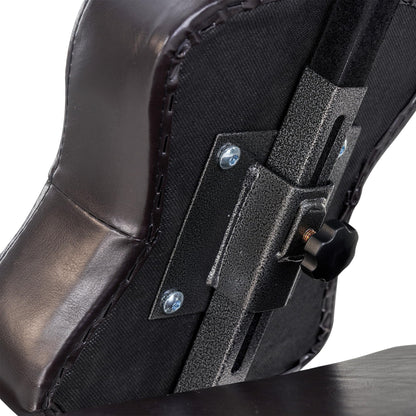 Master Massage Bedford - Silla portátil de Cuerpo Completo con Cuna Facial Ajustable, Ligera para SPA, Tatuaje, salón y Viajes, Viene con Estuche de Transporte, Acabado café