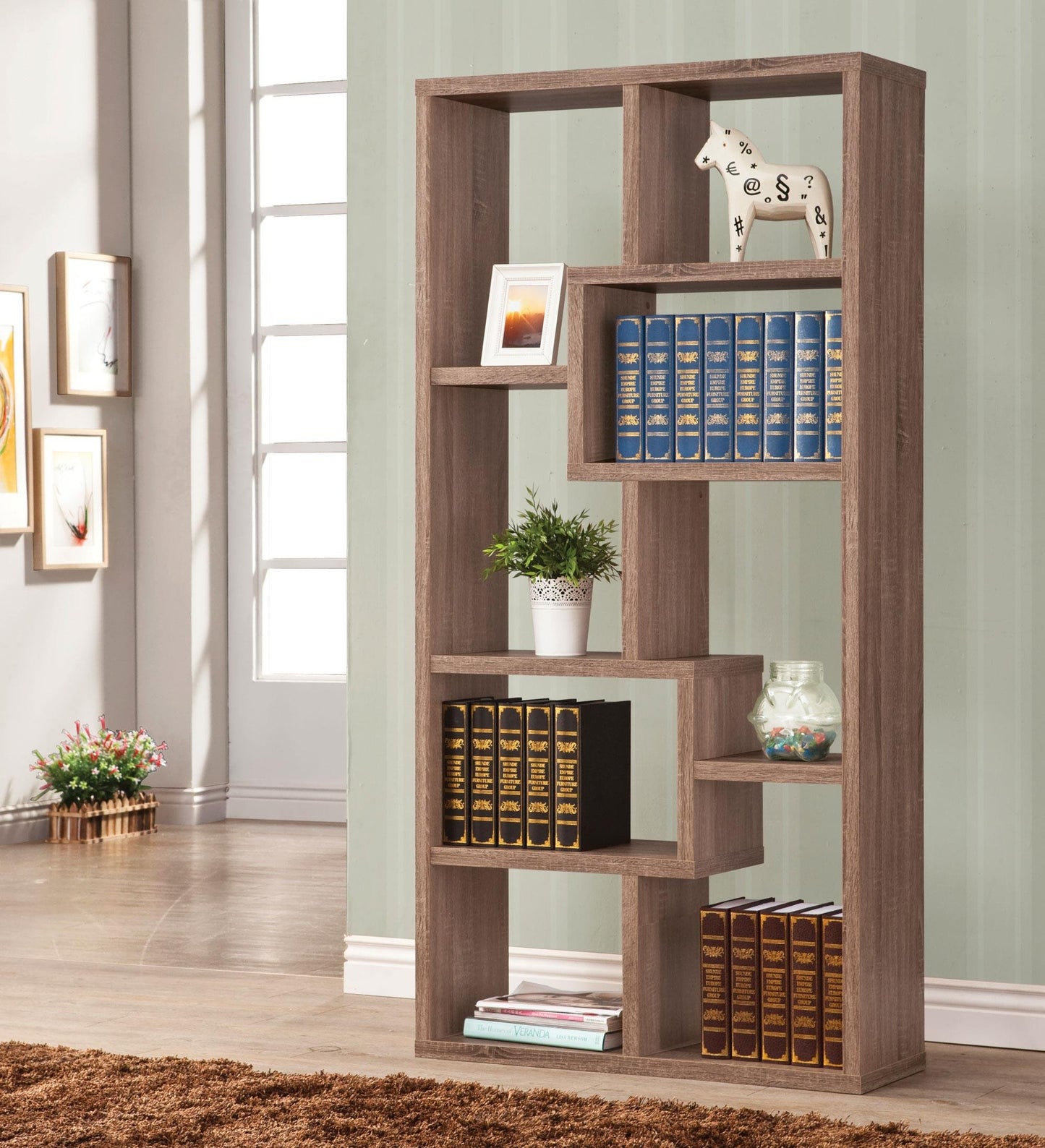 Coaster Home Furnishings - Coaster Home Furnishings Librería Casual, marrón