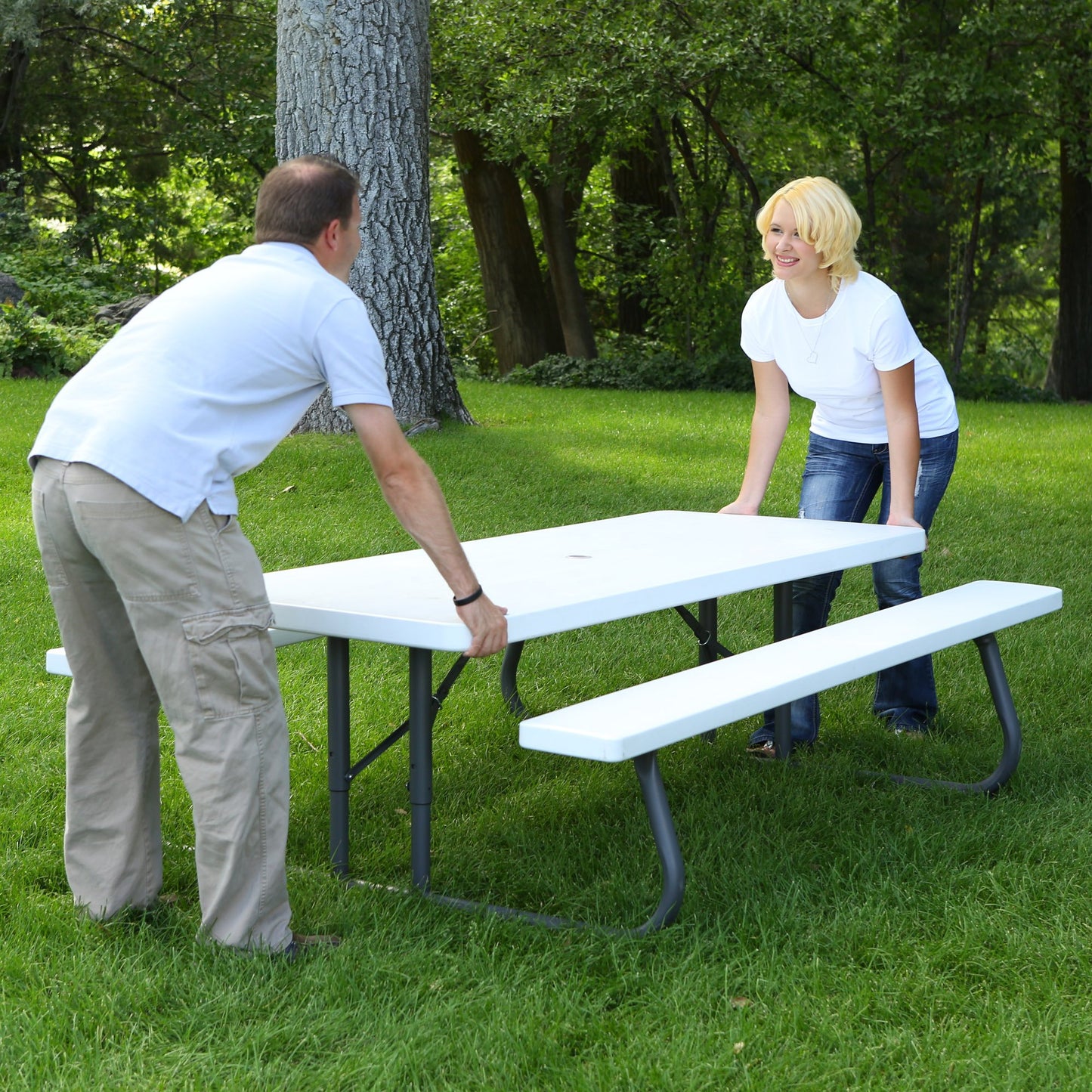 Lifetime Mesa y Bancos de Picnic de por Vida