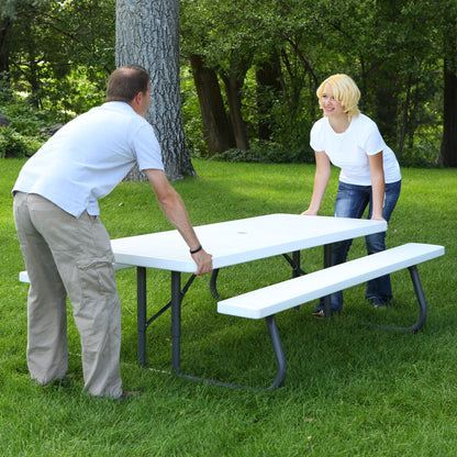 Lifetime Mesa y Bancos de Picnic de por Vida