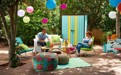 Keter 1.5 mAlto cobertizo de almacenamiento, Gris