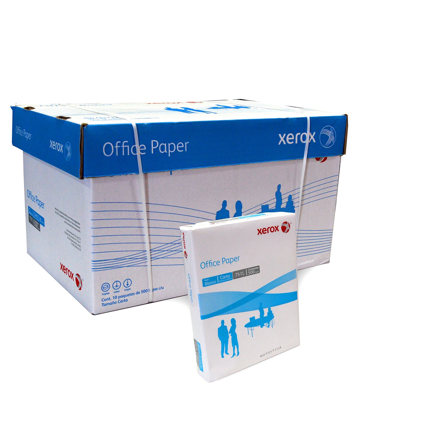 Xerox - Papel Bond Xerox Tamaño Carta Blanco Caja 5000 Hojas