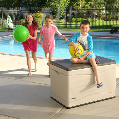 Lifetime 60254 - Caja de Almacenamiento para Exteriores de Alta Resistencia, 150 galones