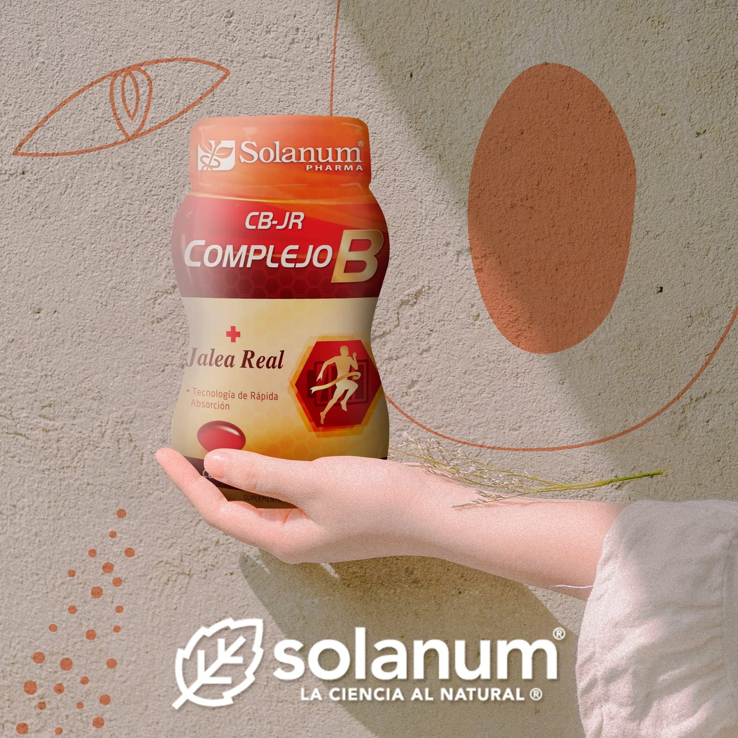Solanum Complejo B + Jalea Real 120 Softgels Solanum Pharma