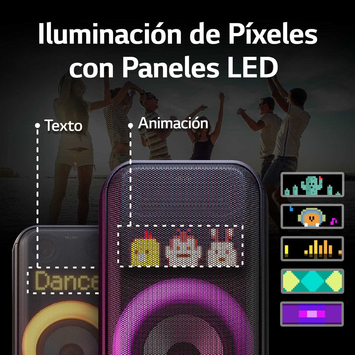 LG XBOOM XL7 - Bocina Bluetooth Portátil Ideal para Fiestas con 20 Horas de batería.