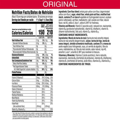 Kellogg's Froot Loops, cereales de desayuno, original, buena fuente de fibra, tamaño gigante, caja de 26 onzas