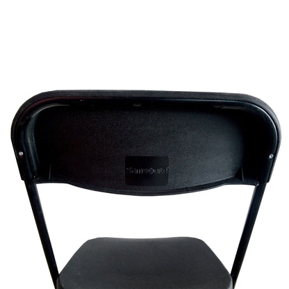 Samsonite - Sillas Plegables Samsonite de 4 Unidades, Negro, Resistente a los UV, Acero y Polipropileno, Contemporáneo, para Exterior y Patio Jardín