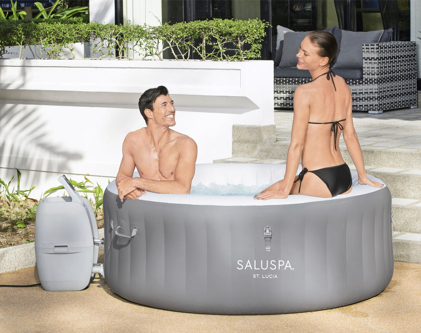 Bestway SaluSpa Budapest - SPA Inflable para Tina de hidromasaje