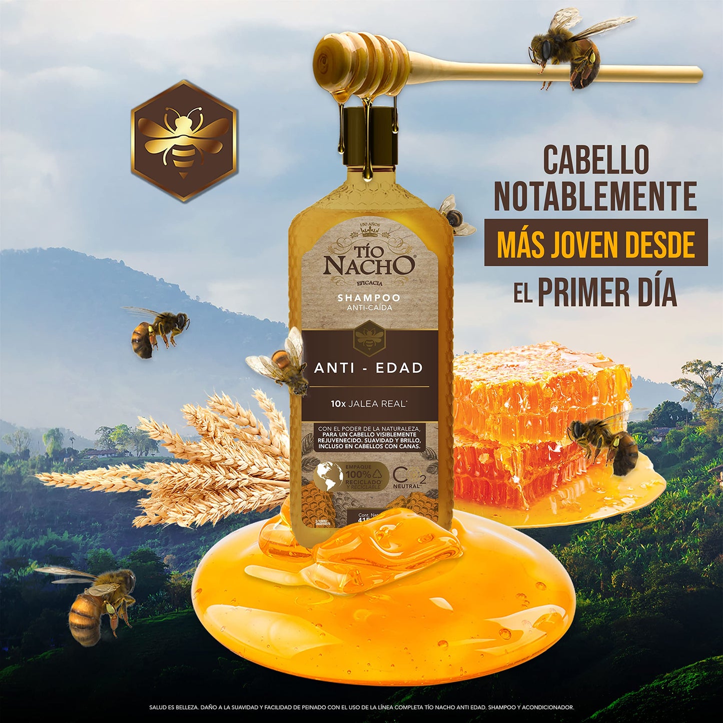 Tío Nacho Shampoo Anti-Edad Jalea Real, Tio Nacho