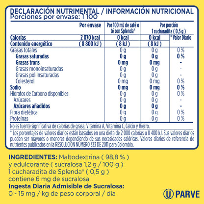 Splenda Granular para Repostería 550g