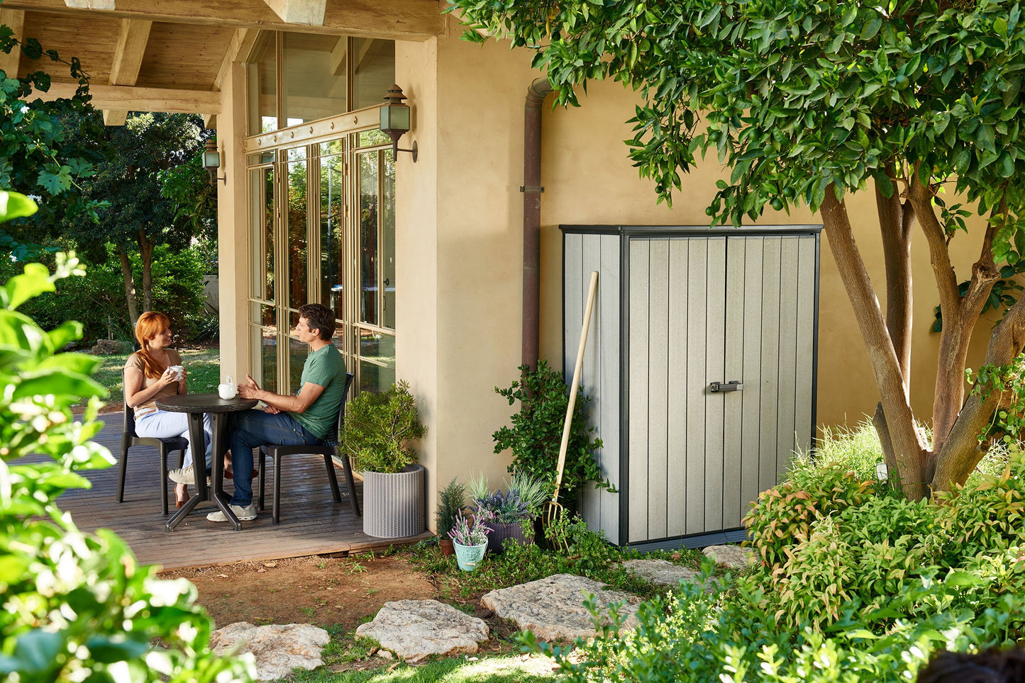 Keter - Keter 1.5 mAlto cobertizo de almacenamiento, Gris