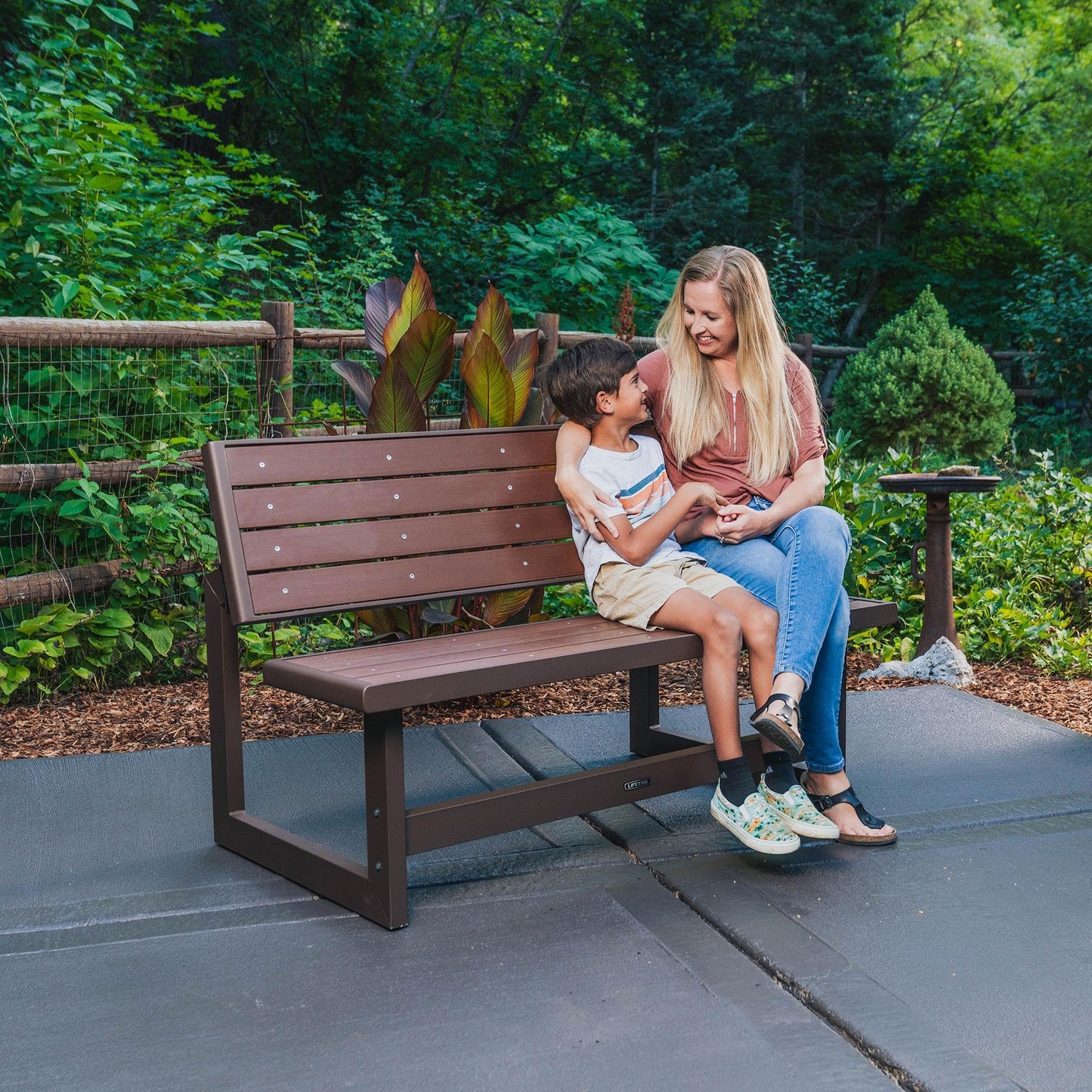 Lifetime - Banco Convertible, Marrón Mocha, 55 Inch