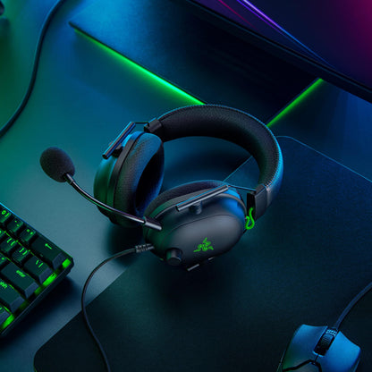 Razer - Razer Razer BlackShark V2 - Headset Multi plataforma con Tarjeta de Sonido Negro StandardWindows Vista; Windows XP; Mac; Linux