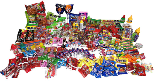 RICOLINO - Dulces para fiesta piñata, 4.5 Kilogramos, 284 piezas, caramelos, chocolates, paletas, tamarindos
