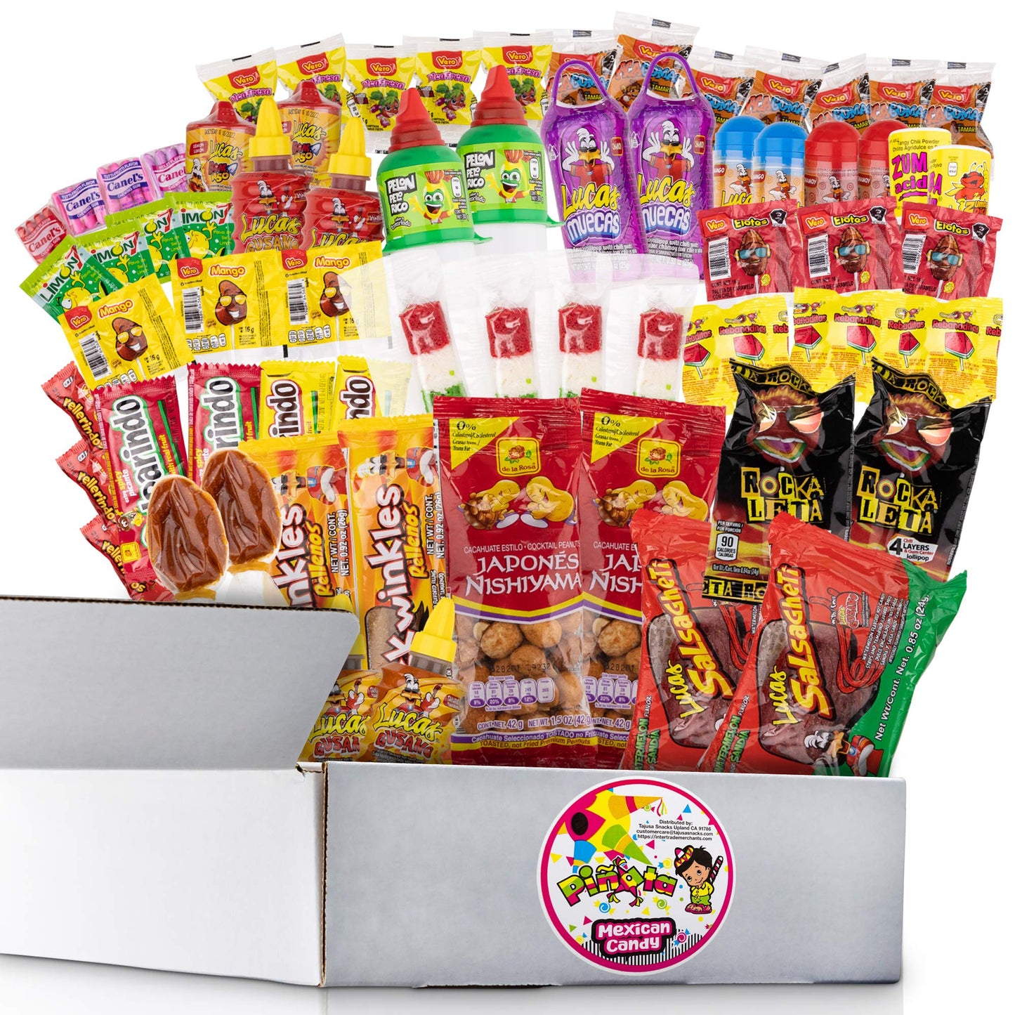 Pinata - Dulces Mexicanos Pinata (1.36 Kilos Acido y Dulces Mix) Surtidos Nombre de Marca Party Favoritos Assorted Pelon Muecas Pulparindo
