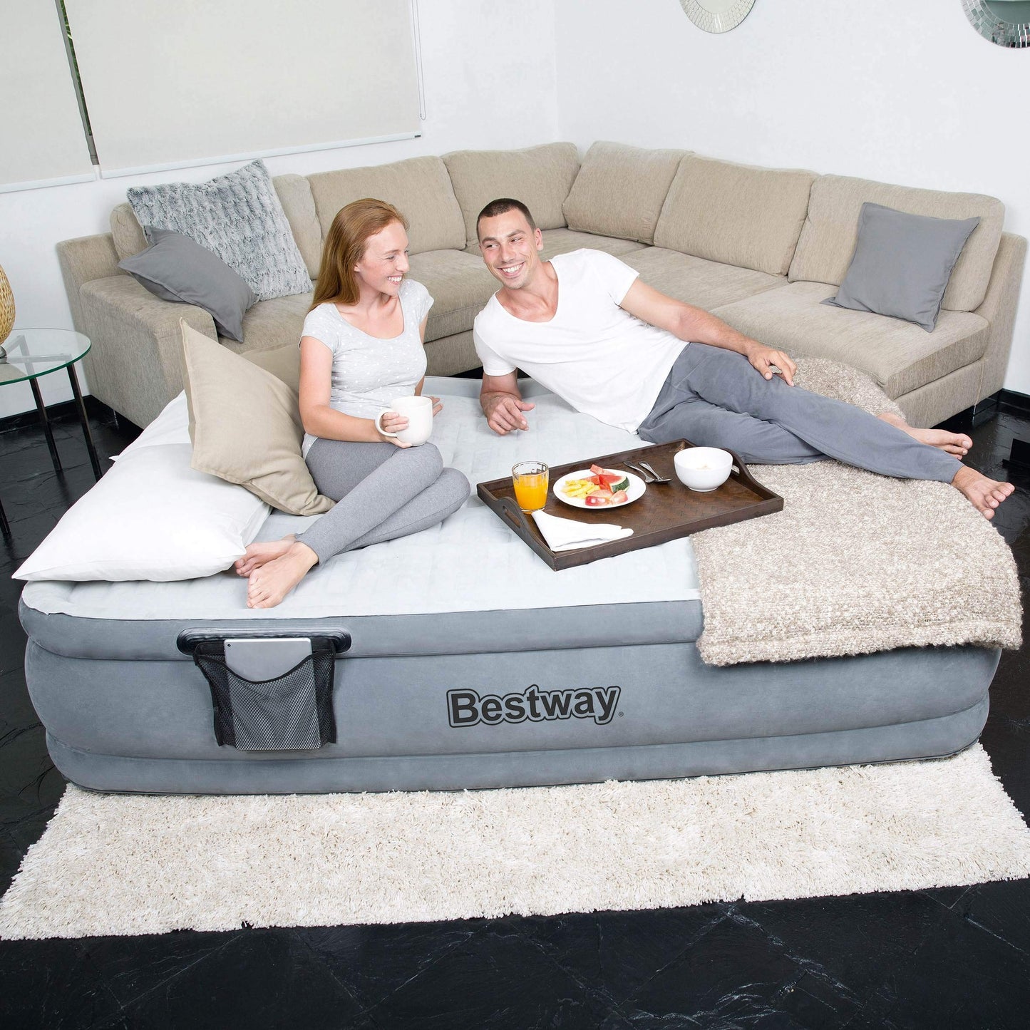 Bestway - Bestway 203,2 x 152,4 x 43,2 cm Comfort Cell Premiere Plus Elevated Airbed Reina | 67561