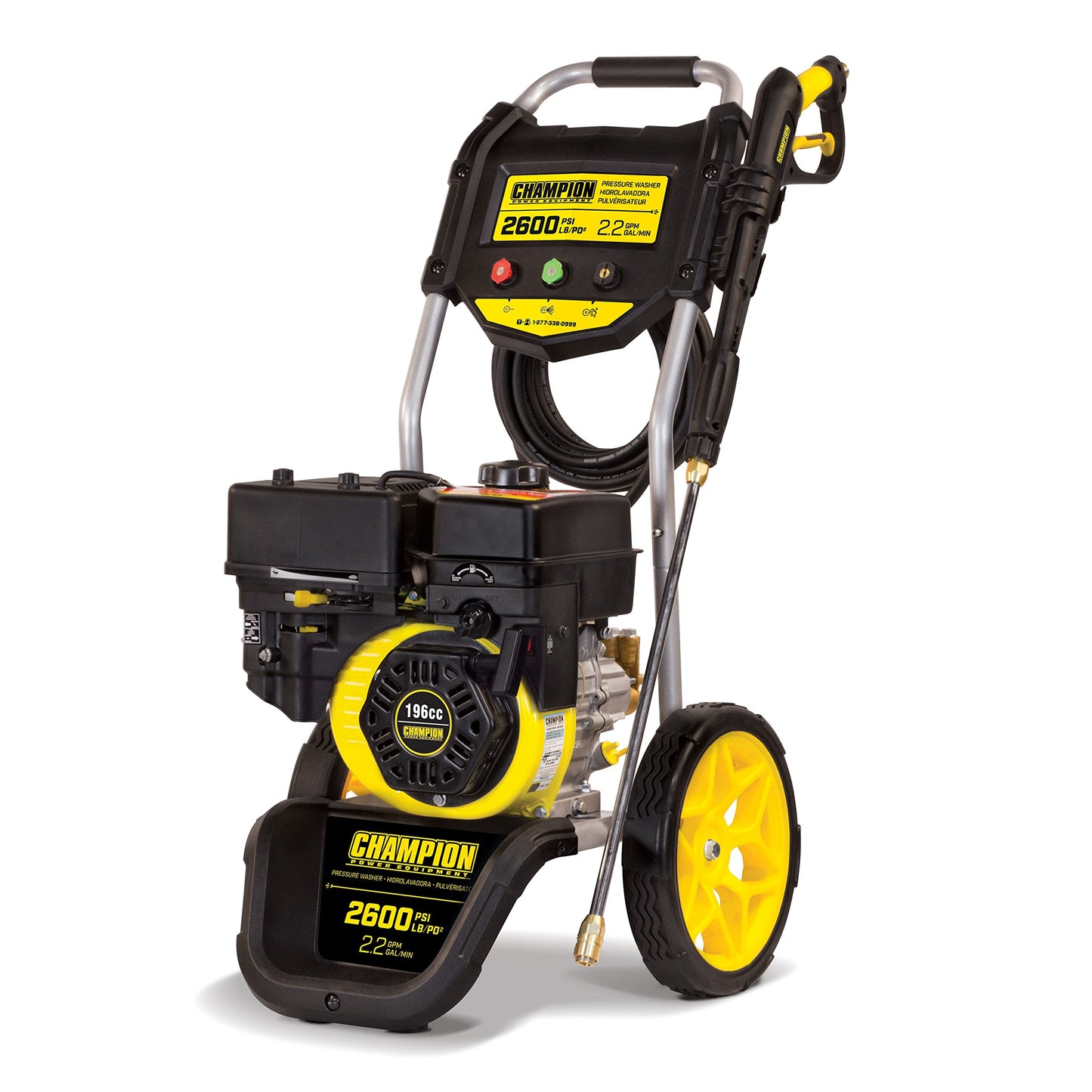 Champion Power Equipment 2600-PSI - Lavadora a presión de Gas Estilo Dolly-2.2-GPM