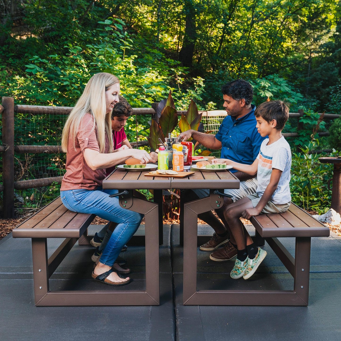 Lifetime - Banco Convertible, Marrón Mocha, 55 Inch