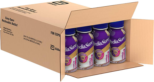 Pediasure Alimentación Especializada para Niños de 1 a 10 Años, Chocolate, 237 ml, 24 Piezas