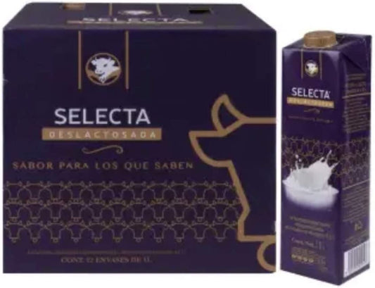 LECHE ALPURA SELECTA DESLACTOSADA CAJA CON 12 PZAS DE 1 LITRO SALUDABLE REFRESCANTE