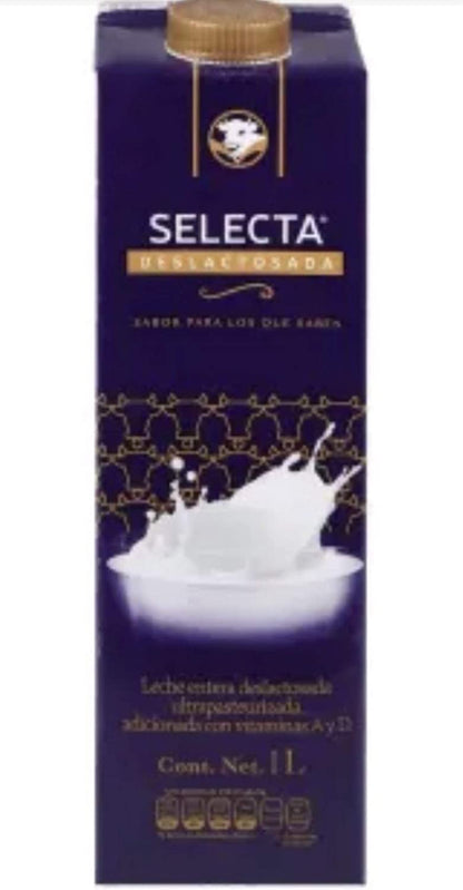 LECHE ALPURA SELECTA DESLACTOSADA CAJA CON 12 PZAS DE 1 LITRO SALUDABLE REFRESCANTE