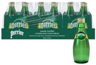 Perrier Agua Mineral. 12 botellas de 330 ml cada una