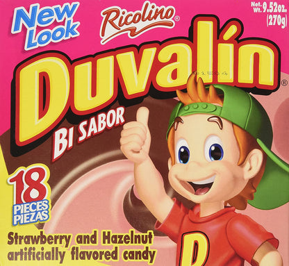 Duvalin Hazelnut & Strawberry caramelo dulce mexicano 18 ct