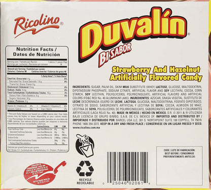 Duvalin Hazelnut & Strawberry caramelo dulce mexicano 18 ct