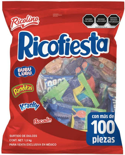 Ricofiesta de Ricolino surtido de dulces para piñata