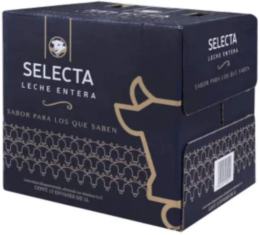 LECHE ALPURA SELECTA ENTERA CAJA CON 12 PZAS DE 1 LITRO SALUDABLE REFRESCANTE