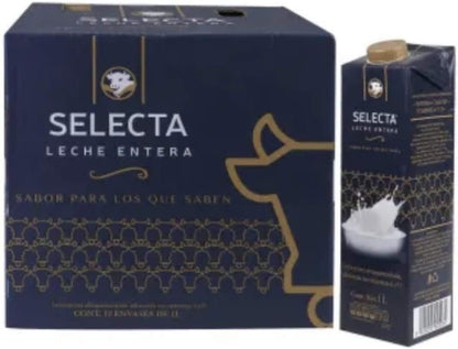 LECHE ALPURA SELECTA ENTERA CAJA CON 12 PZAS DE 1 LITRO SALUDABLE REFRESCANTE