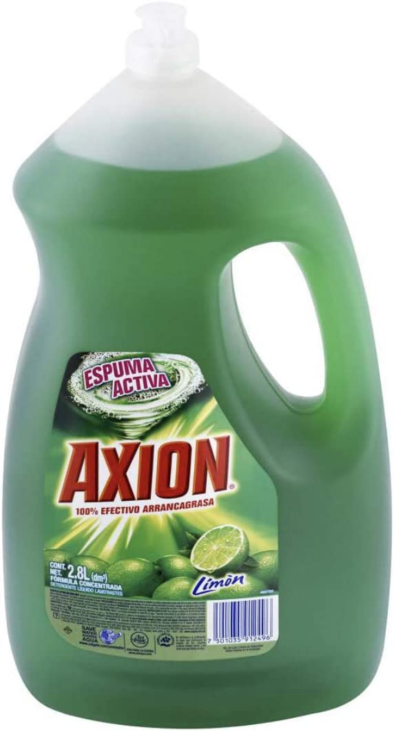 Lavatrastes Líquido Axion Limón 2.8 L (Presentación puede variar)
