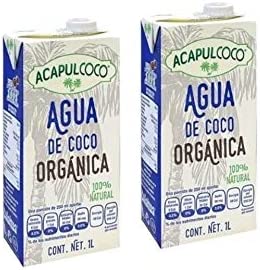 Acapulcoco, Agua de Coco Orgánica 2 de 1 LT