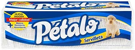 Servilletas Pétalo 4 paquetes hoja sencilla 450 pzas c/u