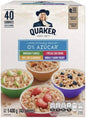 AVENA CEREAL SURTIDO DE AVENA QUAKER 0% AZUCAR CAJA CON 40 PIEZAS TOTAL 1.4 KG DESAYUNO CENA NEGOCIO SNACK