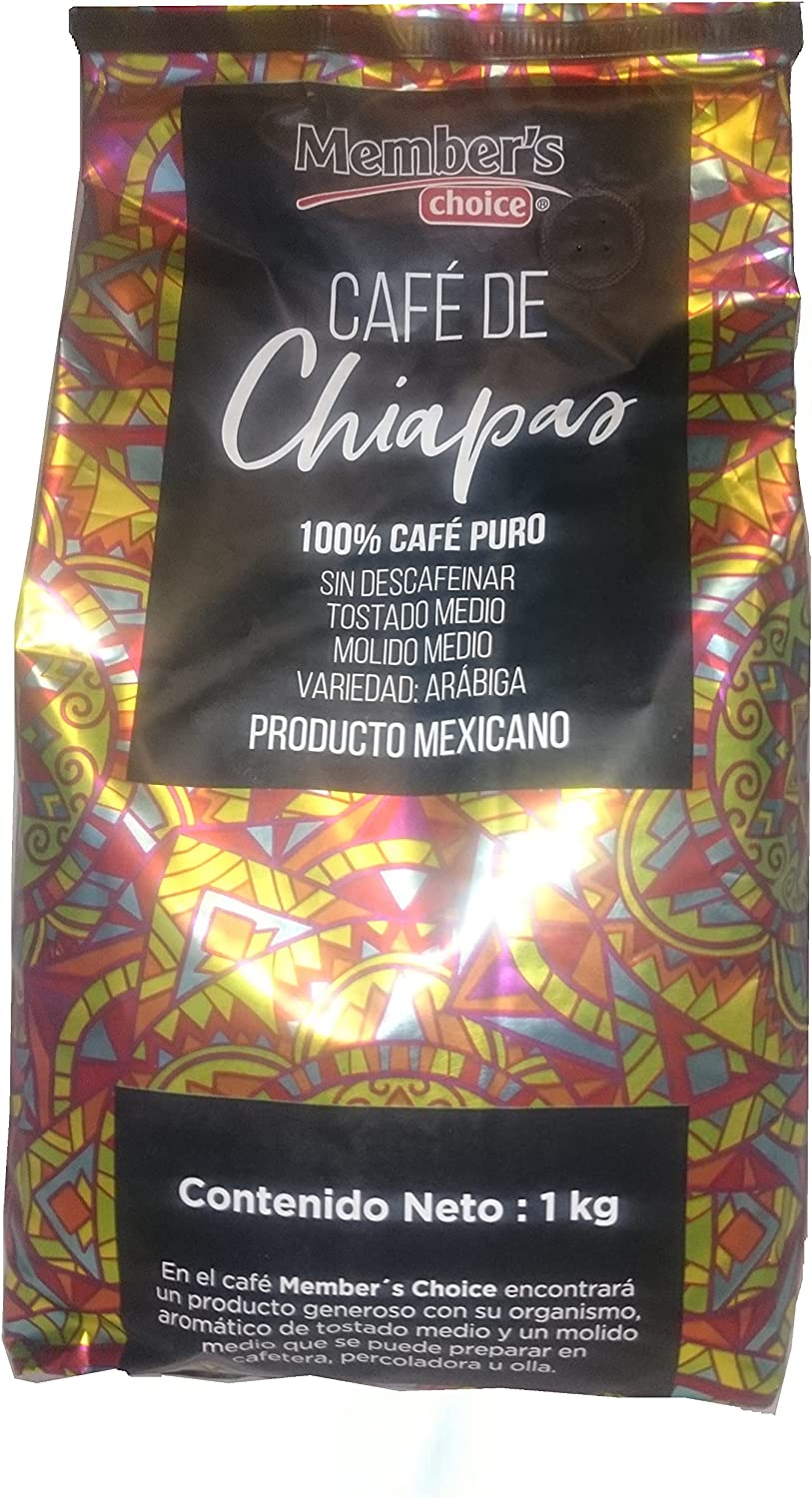 Café de CHIAPAS tostado y molido medio Member´s Choice