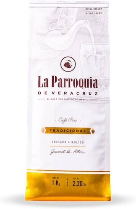 Café La Parroquia 1Kg Puro Tostado y Molido Normal