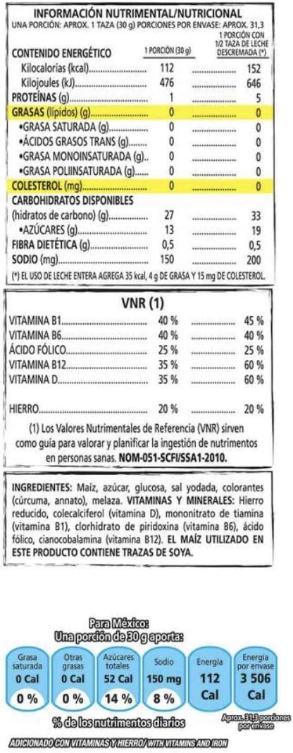 Genérico CEREAL CORN POPS KELLOGGS ZUCARITAS - 940 g