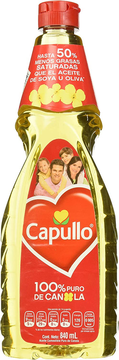 Capullo Aceite de Canola, 840 ml